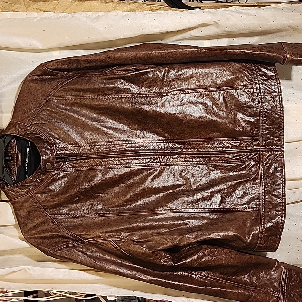 Dkny Leather Jacket - image 1